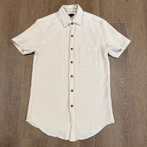 J.Crew men's short sleeve button-up gauze shirt Size XS